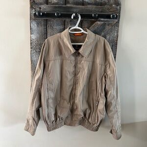 Men's Dockers Full Zipper Jacket Light Brown - Size Extra Large